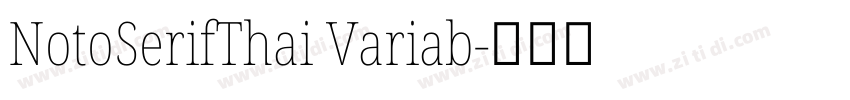 NotoSerifThai Variab字体转换